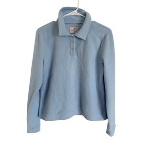Dudley Stephens Light Blue Pullover Fleece Sweater
